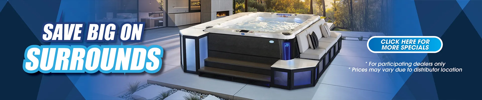 Calspas hot tub being used in a family setting - Cary