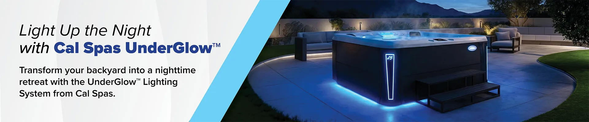 Calspas hot tub being used in a family setting - Cary